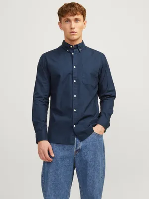 Oxford skjorta slim fit herr