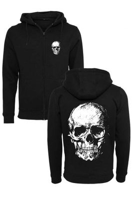 Full skull zipped hoodie