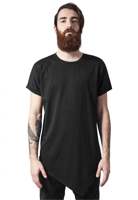 Long t-shirt for men asymmetric