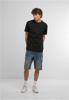 Jeansshorts i mellanblå denim – just rhyse