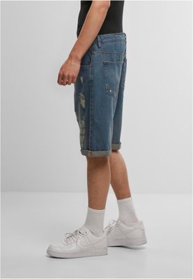 Jeansshorts i mellanblå denim – just rhyse