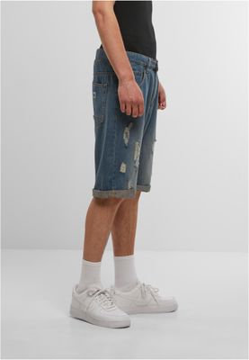 Jeansshorts i mellanblå denim – just rhyse