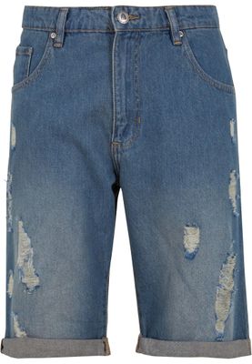 Jeansshorts i mellanblå denim – just rhyse