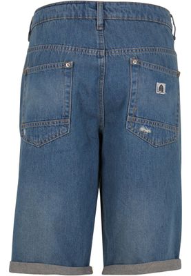 Jeansshorts i mellanblå denim – just rhyse