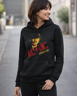 AC/DC Angus Young PWR-UP Girly Hoodie