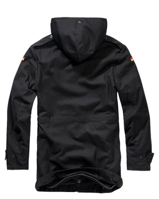 BW parka with teddy lining