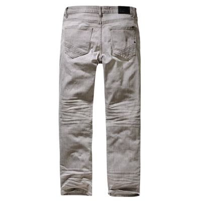 Light gray worn jeans