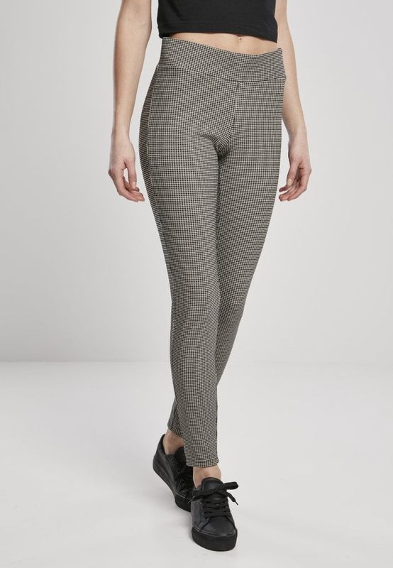 Leggings with small squares and a high waist