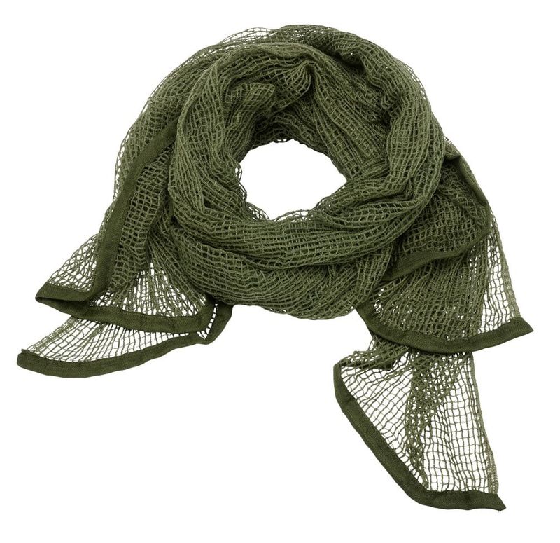 Commando net shawl scrim olive
