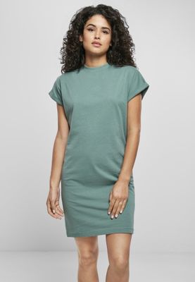 Cotton dress with short sleeves