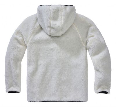White teddy jacket hooded - men