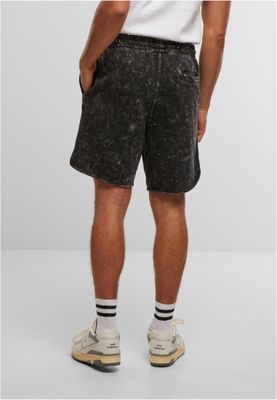 Washed Piped Shorts Shorts – svart