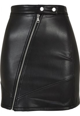 Black leather skirt