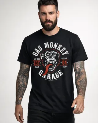 Gas Monkey Garage Round Seal T-Shirt