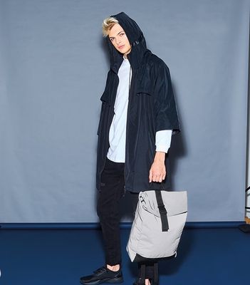 Reflekterende rolltop rygsæk