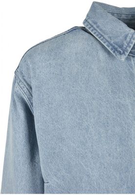 Ladies Oversized Denim Shirt Dress