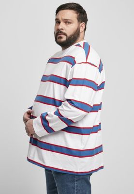 Men's long-sleeved wide-striped oversize sweater