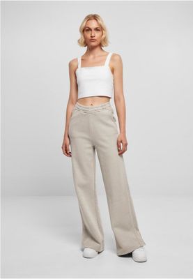 adies Heavy Terry Garment Dye Slit Pants