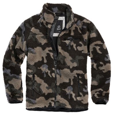 Fleece jacket teddy camouflage