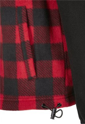 Checkered fleece jacket for men