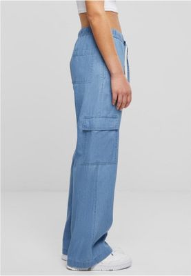 Dame cargo jeans - løs pasform