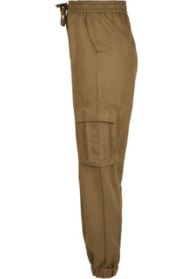 Cargo pants in viscose pond
