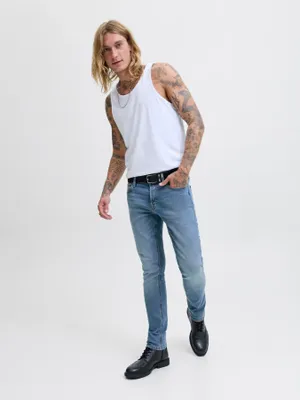 Slim Fit Jeans för herr i blå denim - GLENN