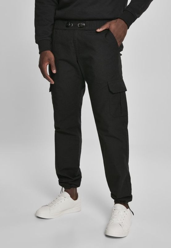 Trousers with leg pocket men