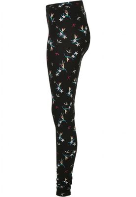 Black floret leggings