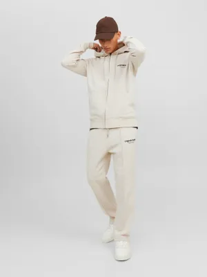 Ziphoodie med 3D-logga