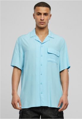 Short -sleeved shirt men's viscose