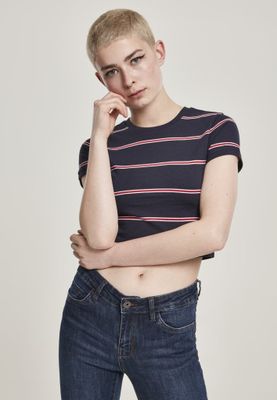 Striped sweatshirt lady