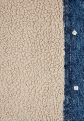 Ladies Oversized Sherpa Denim Jacket