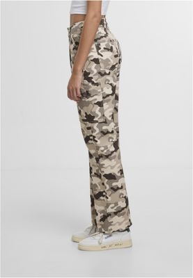 Byxor med kamouflage mönster – beige camo