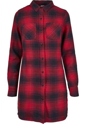 Checkered shirt dress