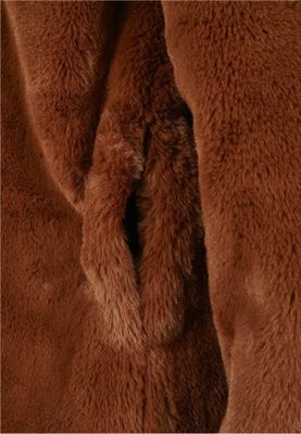 Fluffy teddy coat with hood