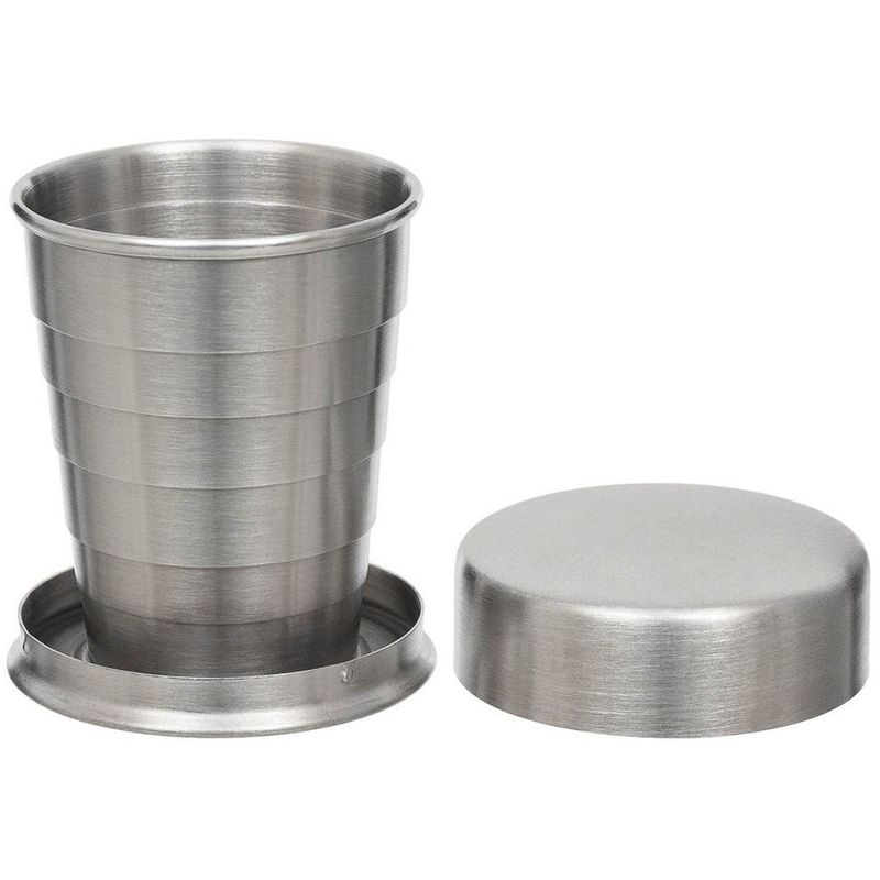 Telescopic shot glass stainless steel