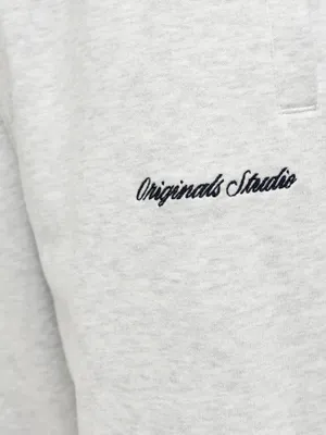 Grå joggingbyxor herr – relaxed fit