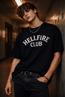Stranger Things Hellfire Club Heavy Oversize Tee