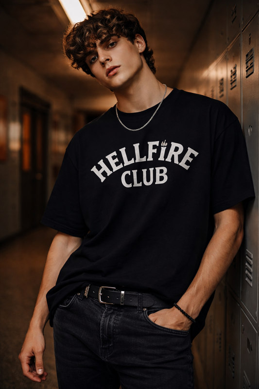 Stranger Things Hellfire Club Heavy Oversize Tee
