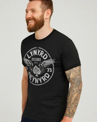 Lynyrd Skynyrd 1973 Circle Patch T-shirt i svart
