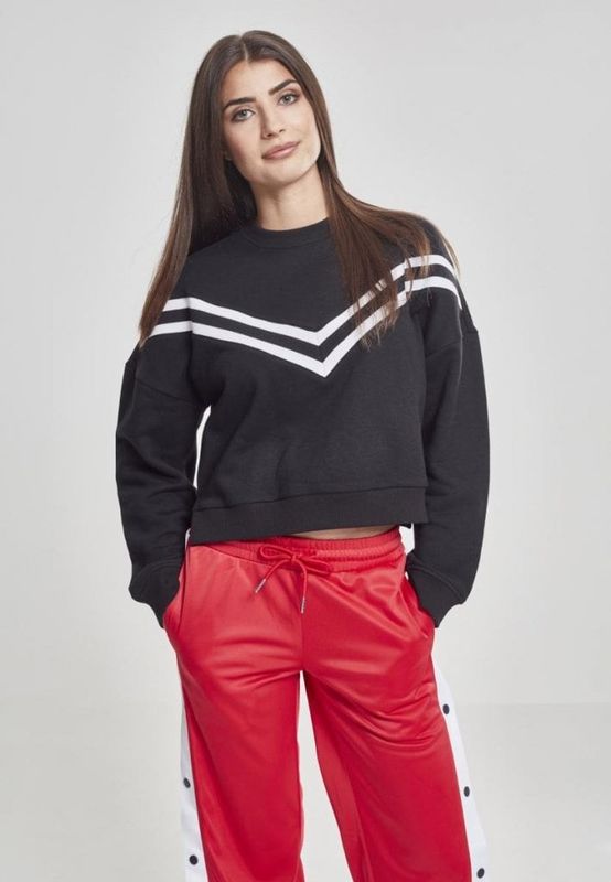 Sweatshirt with stripe dam