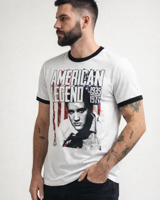 Elvis Presley - American Legend Ringer Tee