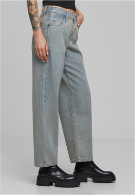 Jeans för dam regular – new light blue dirty washed