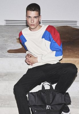 3-tone oversizse crewneck