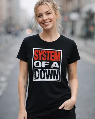 System Of A Down Logo Girly Tee