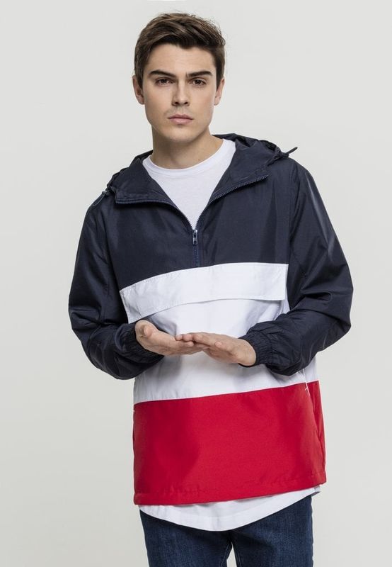 Color block pullover jacket