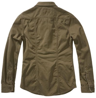 Long-sleeved vintage shirt olive - Ladies