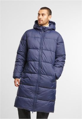 Lång pufferjacka Herr Navy