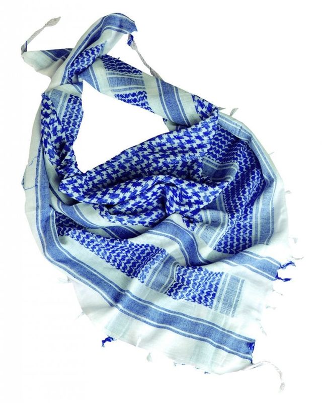 Shemagh blue/white